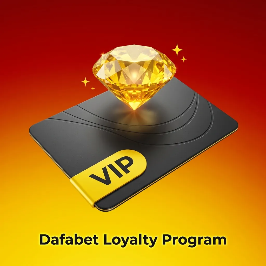 Dafabet Loyalty Program graphic showing tier levels, points earned from sports and casino play, and progressing rewards and perks