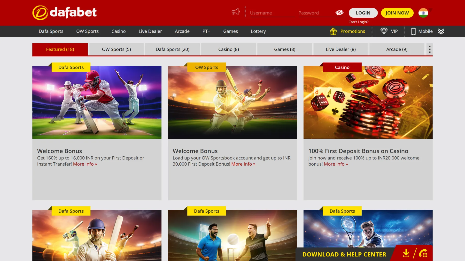 Dafabet India welcome bonuses and promotions for sports betting and casino players.