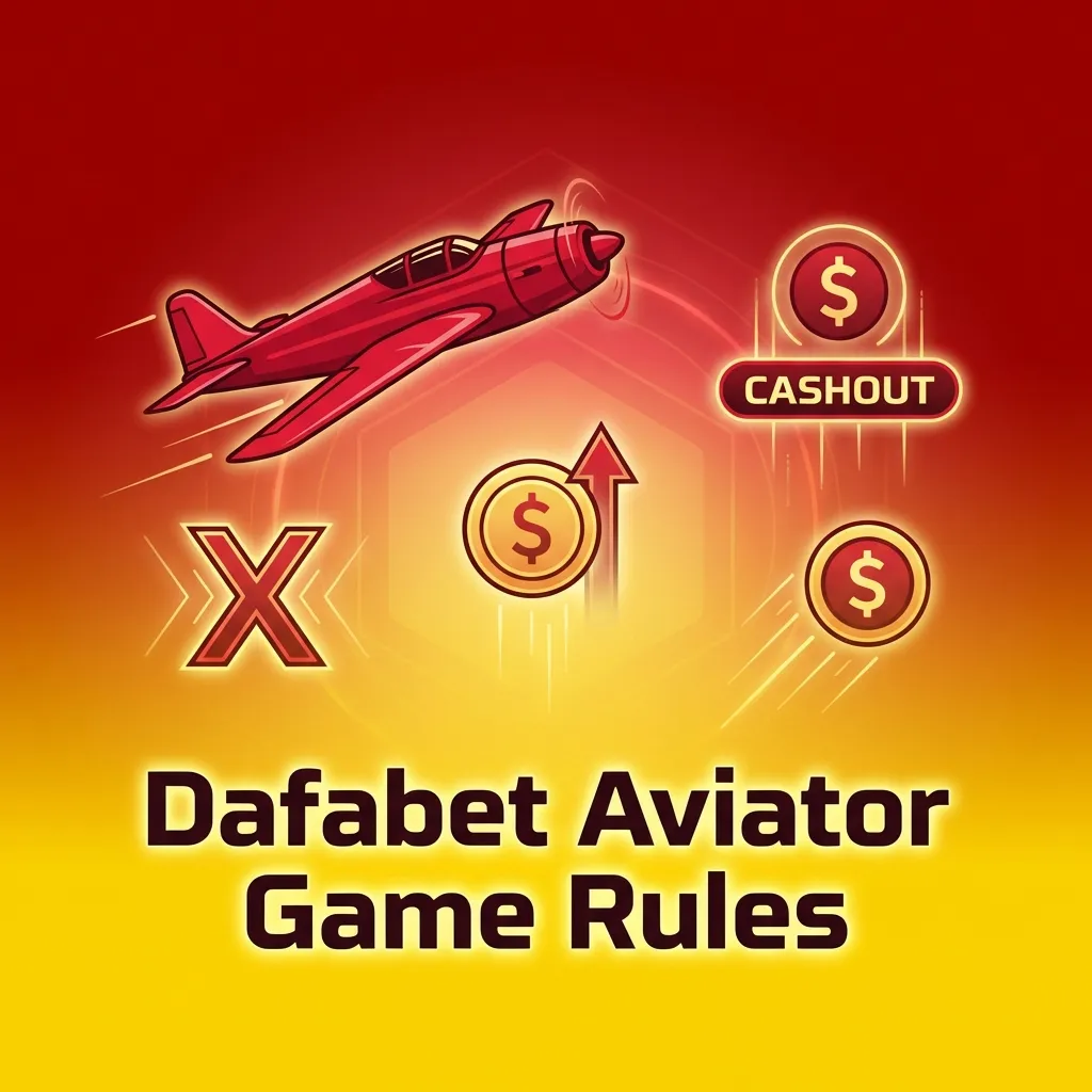 Infographic of Dafabet Aviator rules showing rising multiplier, random crash, cash-out options, dual bets, limits, and history